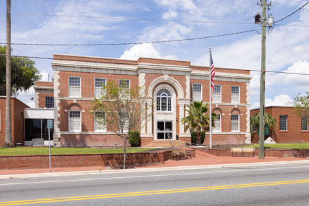 Lake Butler, Florida, USA - April 16, 2022: The  Union County Courthouseのeditorial素材