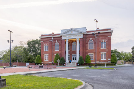 Blackshear, Georgia, USA - April 16, 2022: The Pierce County Courthouseのeditorial素材