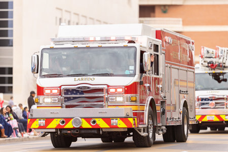 Laredo, Texas, USA - February 19, 2022: The Anheuser-Busch Washingtonâ€™s Birthday Parade,...