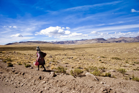 Andean peopleの写真素材