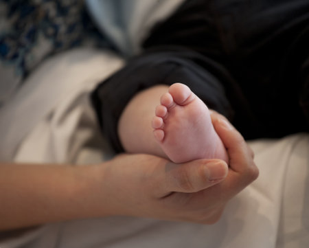 Baby footの写真素材