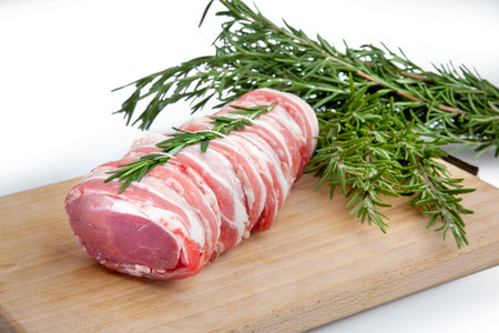 Composition of meat, beef and pork with vegetablesの写真素材