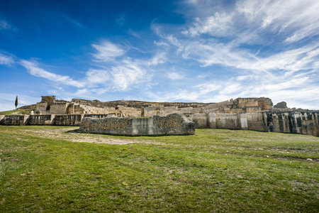 Roman ruins of Segobriga, Cuenca Province, Castile-La-Mancha, Spainの写真素材