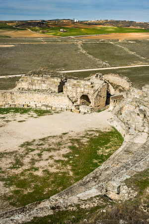 Roman ruins of Segobriga, Cuenca Province, Castile-La-Mancha, Spainの写真素材