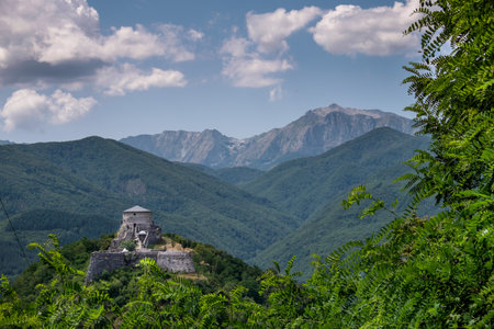 Garfagnana, Tuscany, Italy - Verrucole fortress, San Romano in Garfagnana