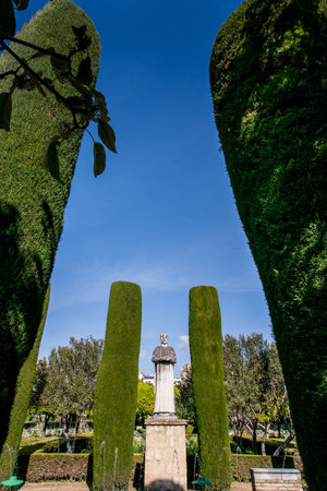 Cordoba or Cordova, is a city of Andalusia, southern Spain, Alcazar de los Reyes Cristianos, Gardensのeditorial素材