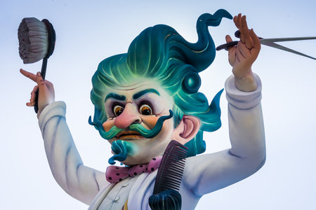 Valencia, Spain - 16, march, 2008 - The Fallas Festival, feast of Saint Joseph with the floral...