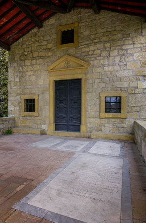 Casale MArittimo, Pisa, Tuscany - Italy - the small church of Our Lady of Grace Chapelのeditorial素材