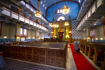 Budapest, capital of Hungary, the Orthodox Synagogue in Kazinczy Street