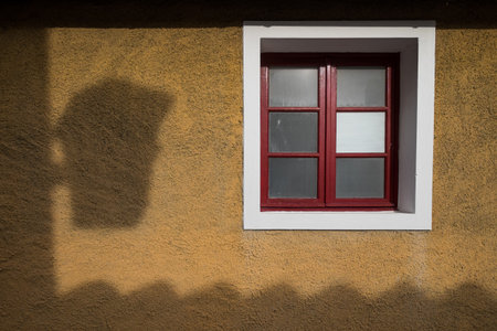 Bolgheri, Leghorn - Windows in San Guido near famous cypress avenue, Tuscany, Italy の写真素材