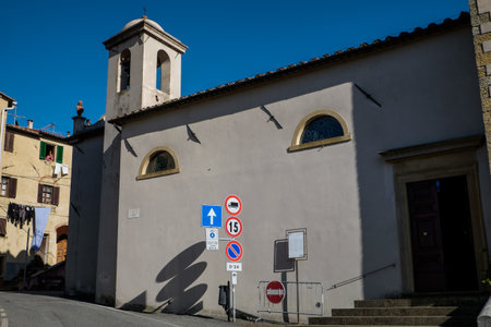 GUARDISTALLO, Pisa, Italy - April 23, 2017: The Church of Madonna del Carmineのeditorial素材
