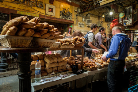 BUDAPEST, HUNGARY - AVRIL 17, 2016: tour of the baker sale - Ruin Bar, Szimplakert, Kazinczy Street