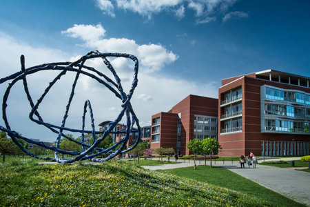 Budapest, capital of Hungary, University campusのeditorial素材