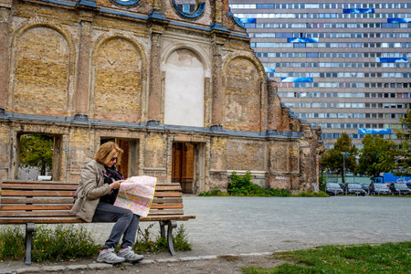 BERLIN, GERMANY - SEPTEMBER 22, 2015: Train Station Anhalter Bahnhof  in Berlin, Germany