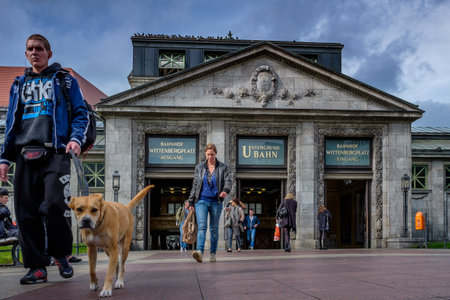 BERLIN, GERMANY - SEPTEMBER 23, 2015: The Wittenbergplatz U-Bahn station in Berlinのeditorial素材