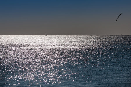 LISBON, PORTUGAL - February 01, 2011: Sesimbra beach in Setubal district, Atl?antic Ocean, Lisbon coast, Portugalのeditorial素材