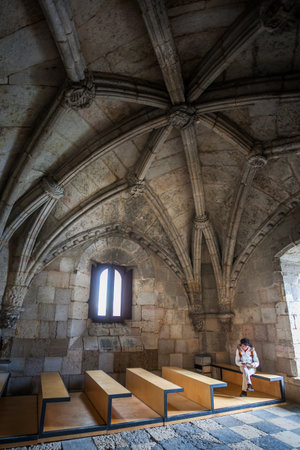 LISBON, PORTUGAL - Belem Tower, 1515-1521, by Francisco de Arruda, Belem district, Lisbon (UNESCO World Heritage List, 1983), Historical Province of Extremadura, Lisbon. Portugalのeditorial素材