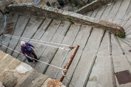 Campiglia Marittima, Province of Livorno in the Italian region Tuscany, located about 100 kilometers from Florenceのeditorial素材