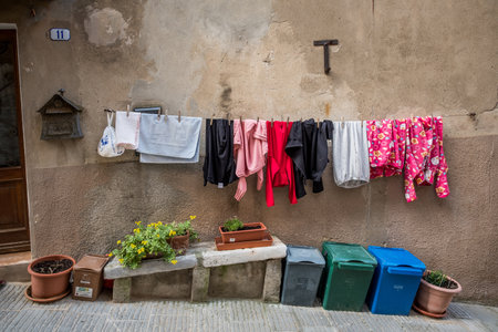 Campiglia Marittima, Province of Livorno in the Italian region Tuscany, located about 100 kilometers from Florenceのeditorial素材