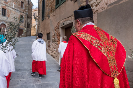 CAMPIGLIA MARITTIMA, TUSCANY, ITALY - March 25, 2018: Campiglia Marittima, Province of Livorno in...