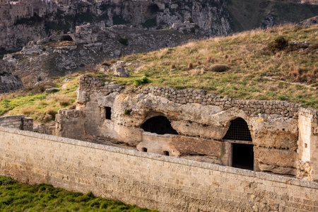 The city of Matera, in the province of Basilicata, Italy,  2019 European Capital of Culture. ( rocky...
