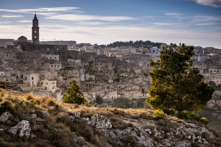 The city of Matera, in the province of Basilicata, Italy,  2019 European Capital of Culture. the...