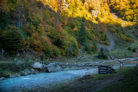 Viseu de Sus as its starting point and runs for about 60 km to the border with Ukraine crossing the Maramures. Romania, Europeのeditorial素材