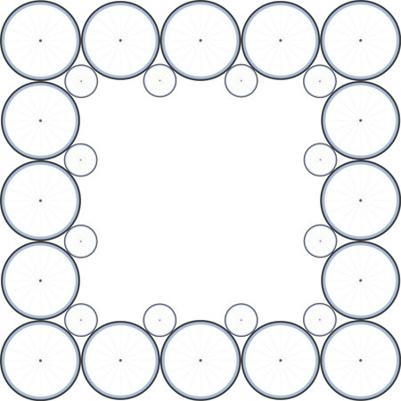 wheels frame, vector art illustrationのイラスト素材