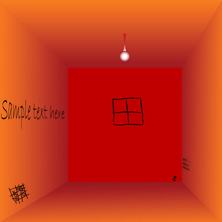empty prison cell with space for text, vector art illustrationのイラスト素材