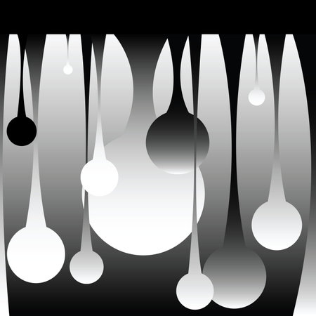 drops, black and white, vector art illustrationのイラスト素材