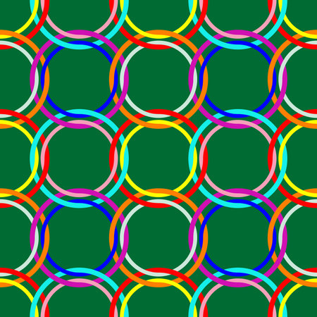 circles seamless pattern, abstract art illustrationのイラスト素材