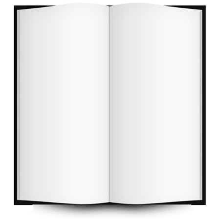 open book with blank pages, abstract  art illustrationのイラスト素材