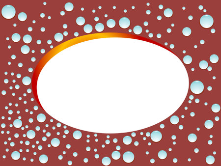 water drops background with space, abstract art illustrationのイラスト素材