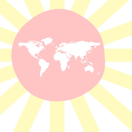 sunny world mapのイラスト素材