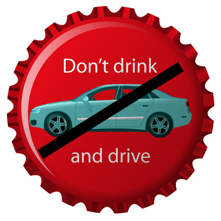 dont drink and drive conceptのイラスト素材