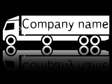 company truck design, abstract art illustrationのイラスト素材