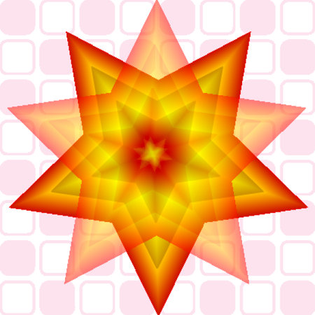 retro stars composition, abstract  art illustrationのイラスト素材