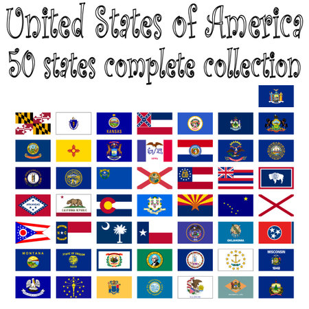 united states of america collection, abstract  art illustrationのイラスト素材