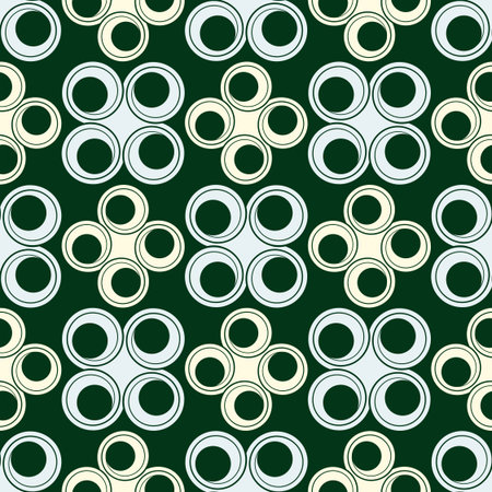 circles seamless design, abstract textureのイラスト素材