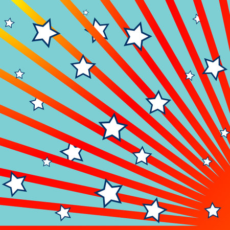 stripes and stars backgroundのイラスト素材