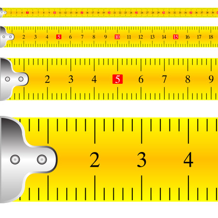 measuring tape focusのイラスト素材
