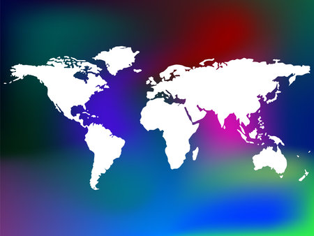 unique abstract background and world mapのイラスト素材