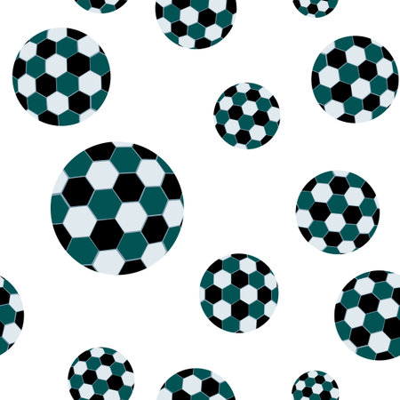 football seamless pattern, abstract textureのイラスト素材