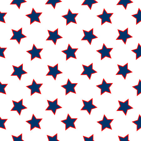 american stars flag patternのイラスト素材