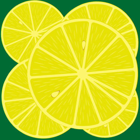lemon background のイラスト素材