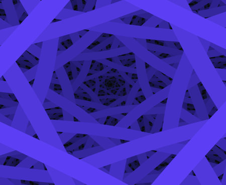 blue neon stripes tunnel, art illustration