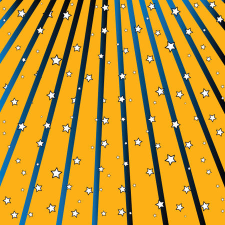 stars fall, abstract art illustrationのイラスト素材