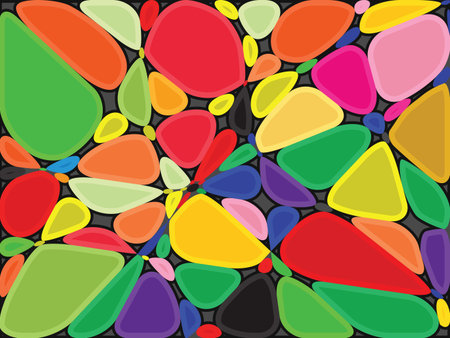 colored stones background, abstract vector art illustrationのイラスト素材