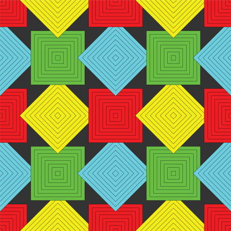 squares pattern, abstract seamless texture, art illustrationのイラスト素材