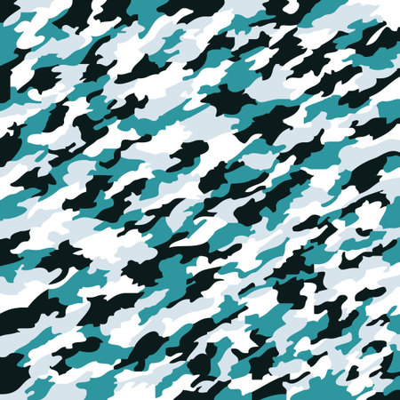 aqua camouflage texture, abstract art illustrationの写真素材